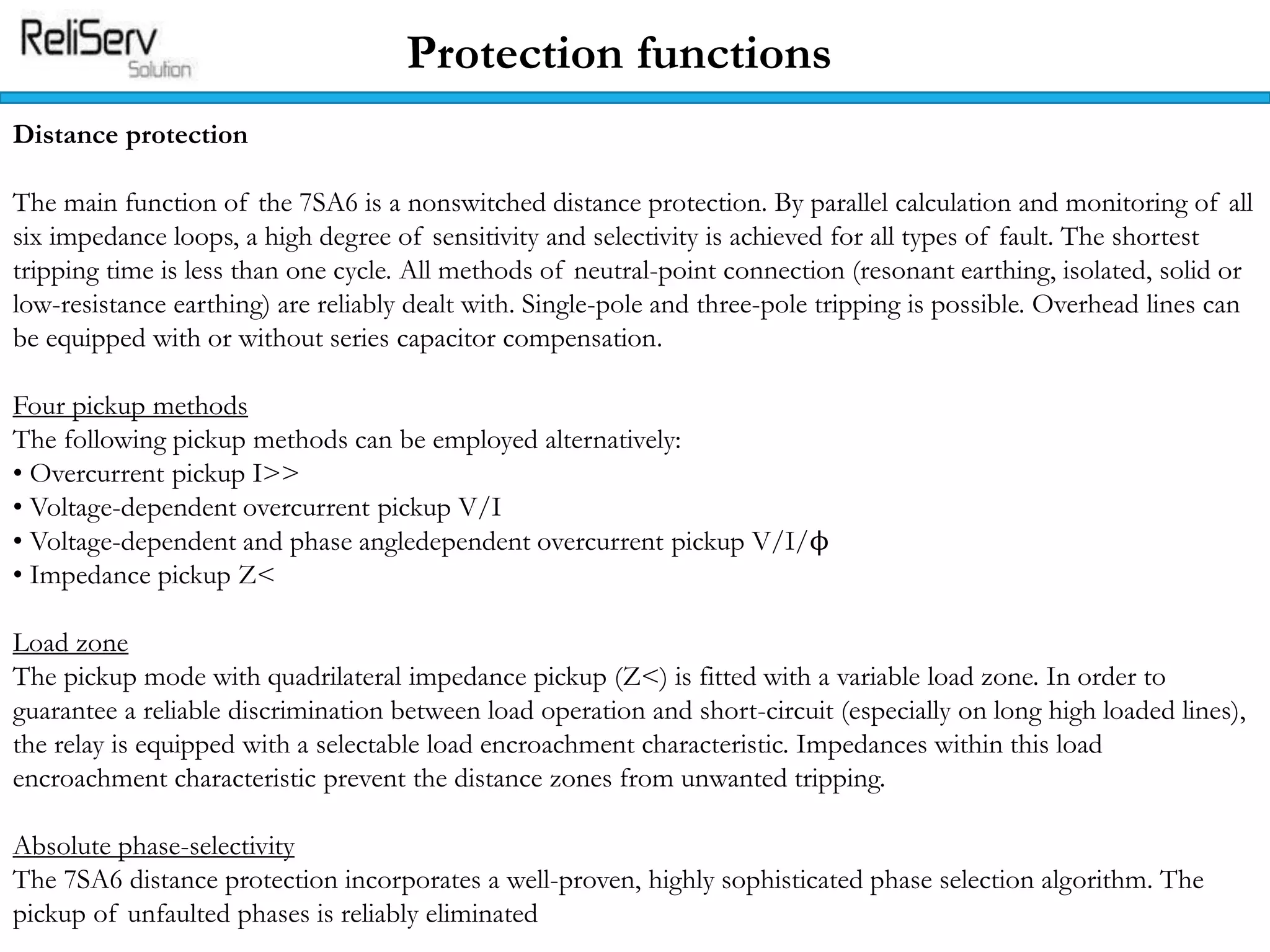 7SA61 Distance Protection Relay For All Voltage Levels | PDF