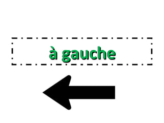 à gaucheà gauche
 
