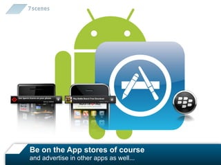 Be on the App stores of course
and advertise in other apps as well...
 
