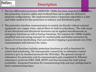 Star Point Protection 7SD80 Cable Differential Relay | PDF