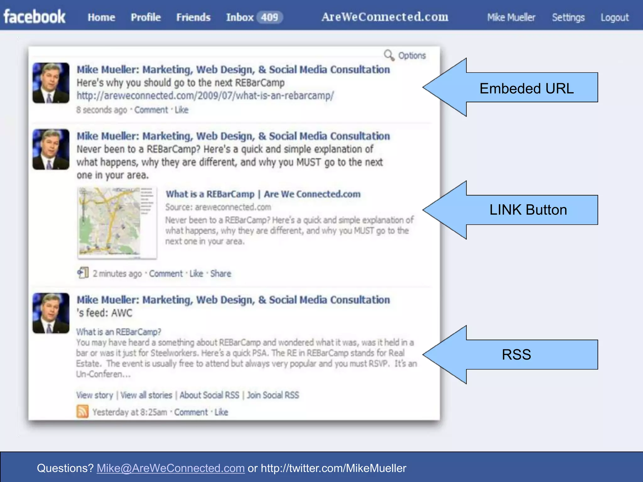 Embeded URLLINK ButtonRSS
