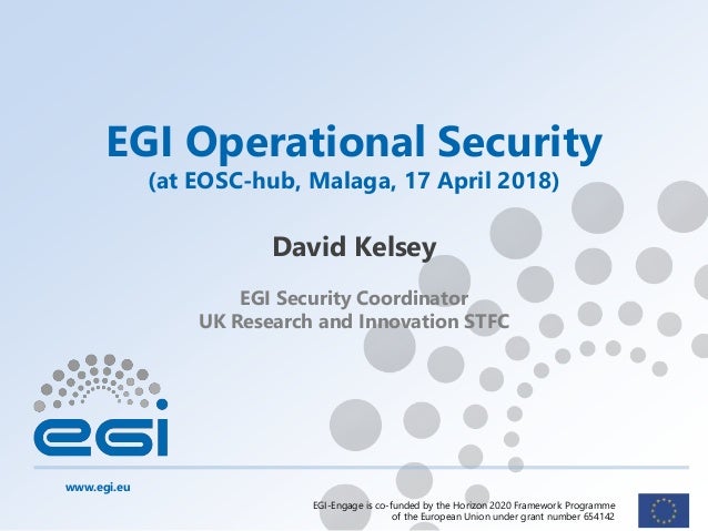 EGI Operational Security