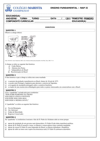 7 serie 3 tri exercícios de revisão provão