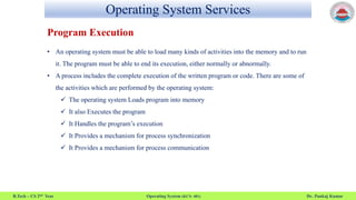Services of Operating System | PPTX
