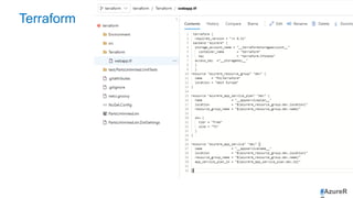 #AzureR
Terraform
 
