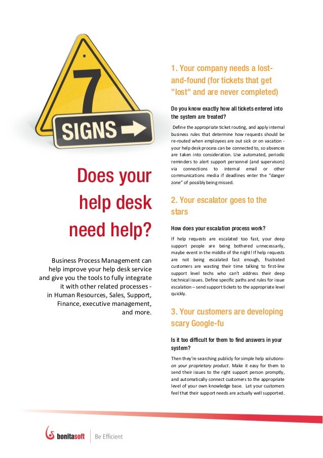 7 Signs Your Help Desk Needs Help