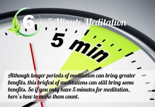 7 Simple Meditations to Rid Stress