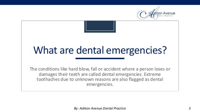 7 Situations That Need An Emergency Dental Care