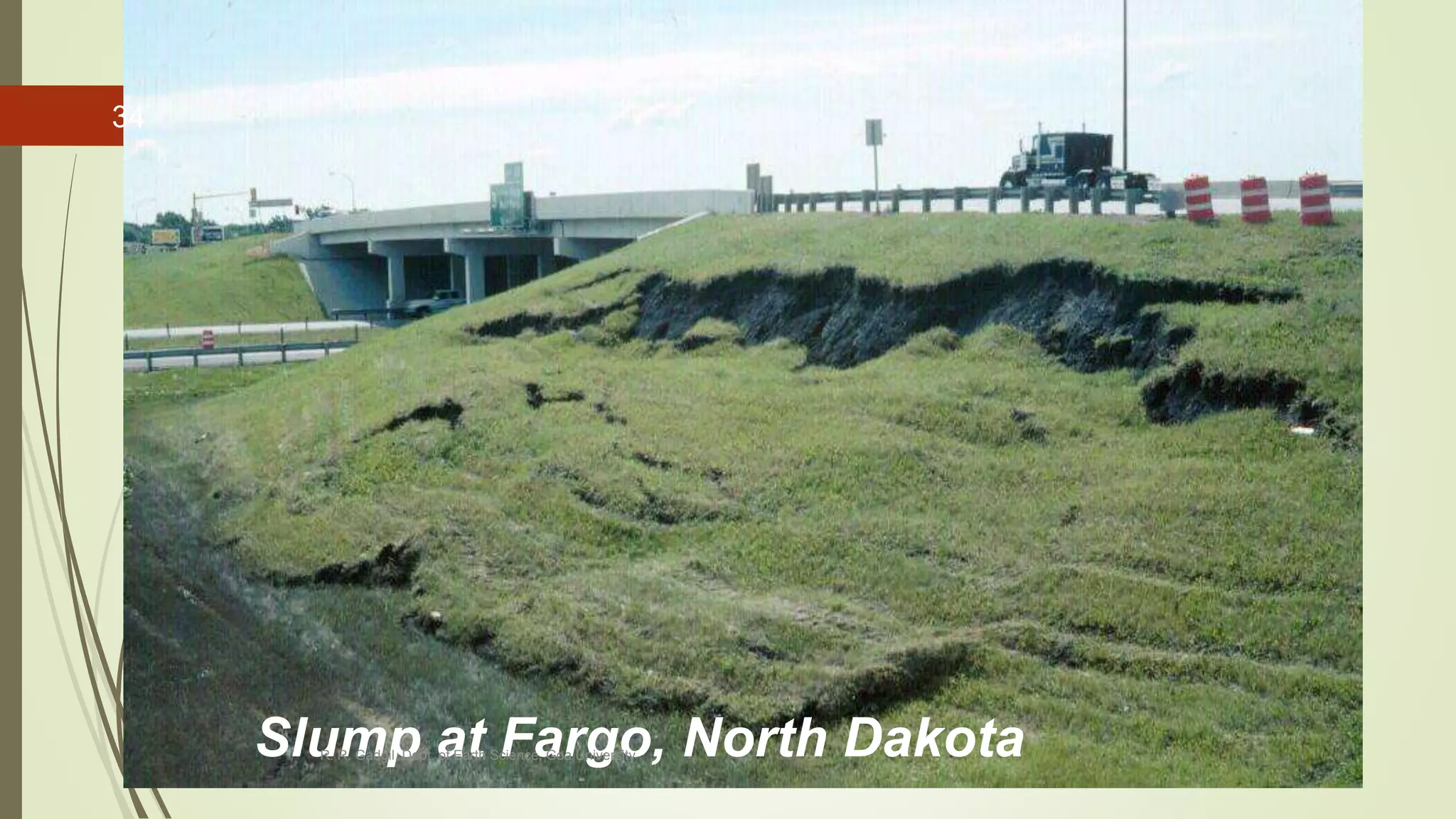 Slump at Fargo, North DakotaR. R. Gadgil, Dept. of Earth Science, Goa University
34
 