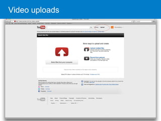 Video uploads
 