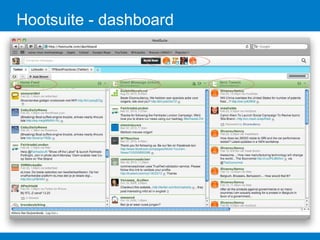 Hootsuite - dashboard
 