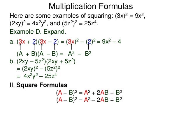 7 Special Binomial Operations And Formulas