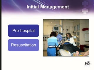 Initial Management
Pre-hospital
Resuscitation
 