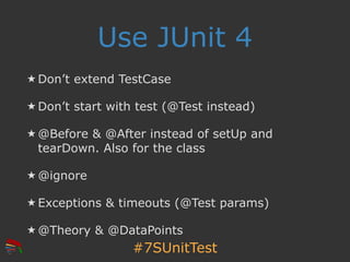 7 stages of unit testing