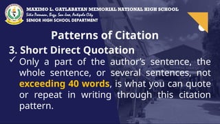 7 Standard Styles in Review of Related Literature, Citation, or ...