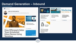 Demand Generation – Inbound
 