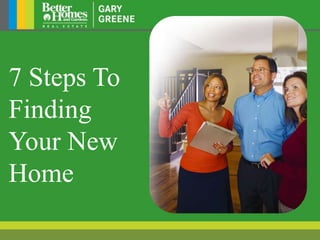 7 Steps To
Finding
Your New
Home
 