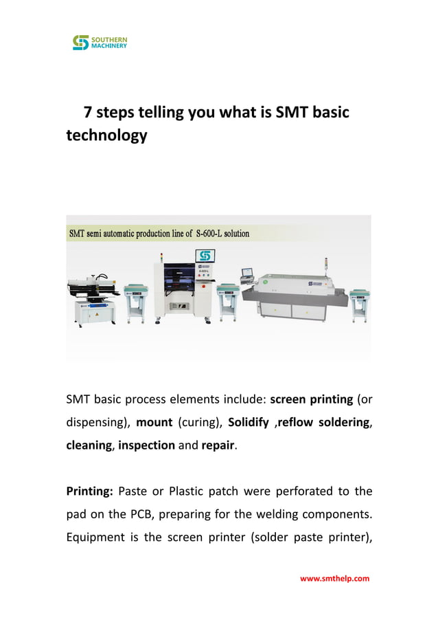 7 steps telling you what is smt basic technology | PDF