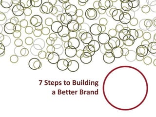 7 Steps to Building a Better Brand 