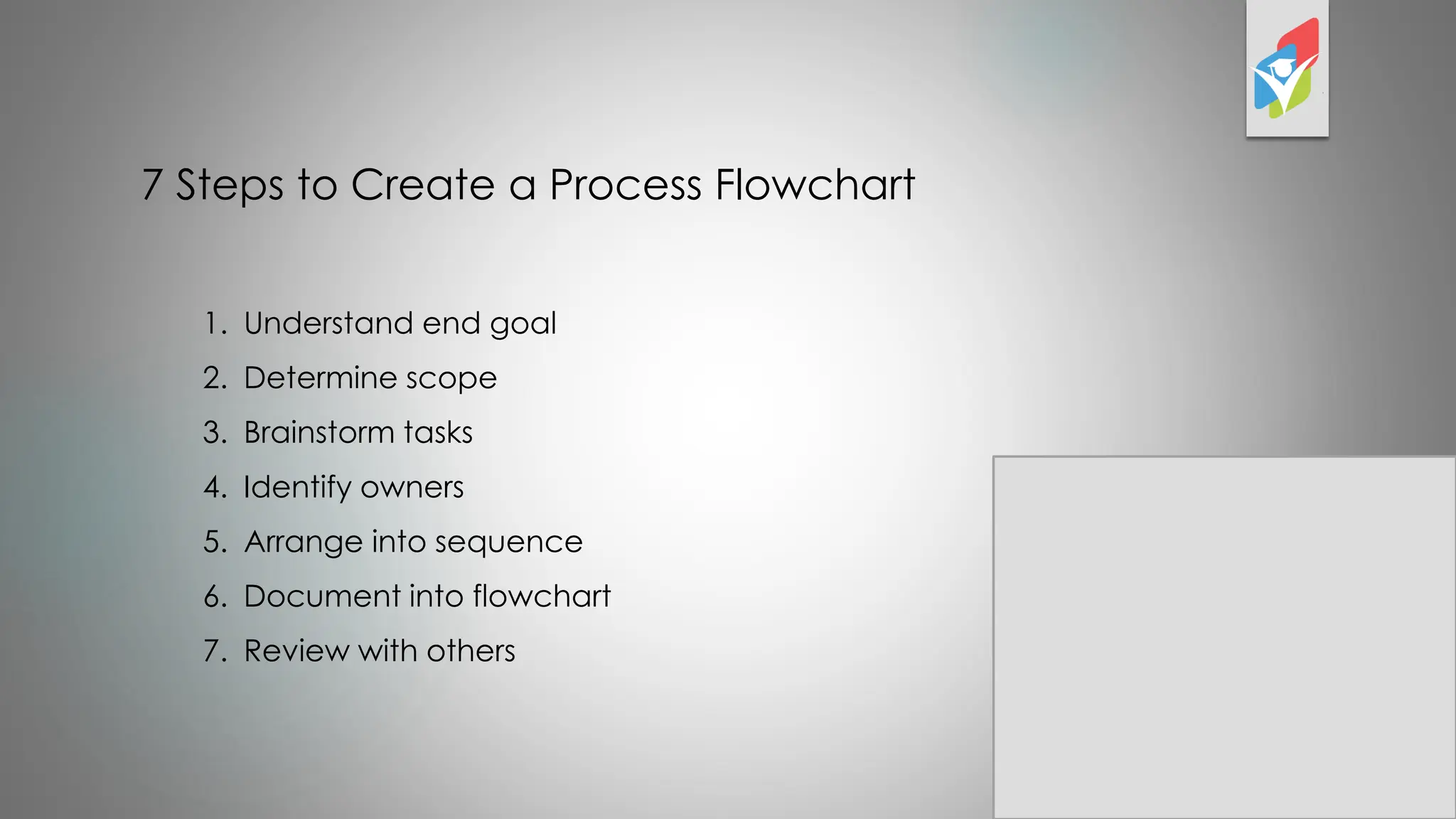 Seven steps flowchart process flow chart | PDF