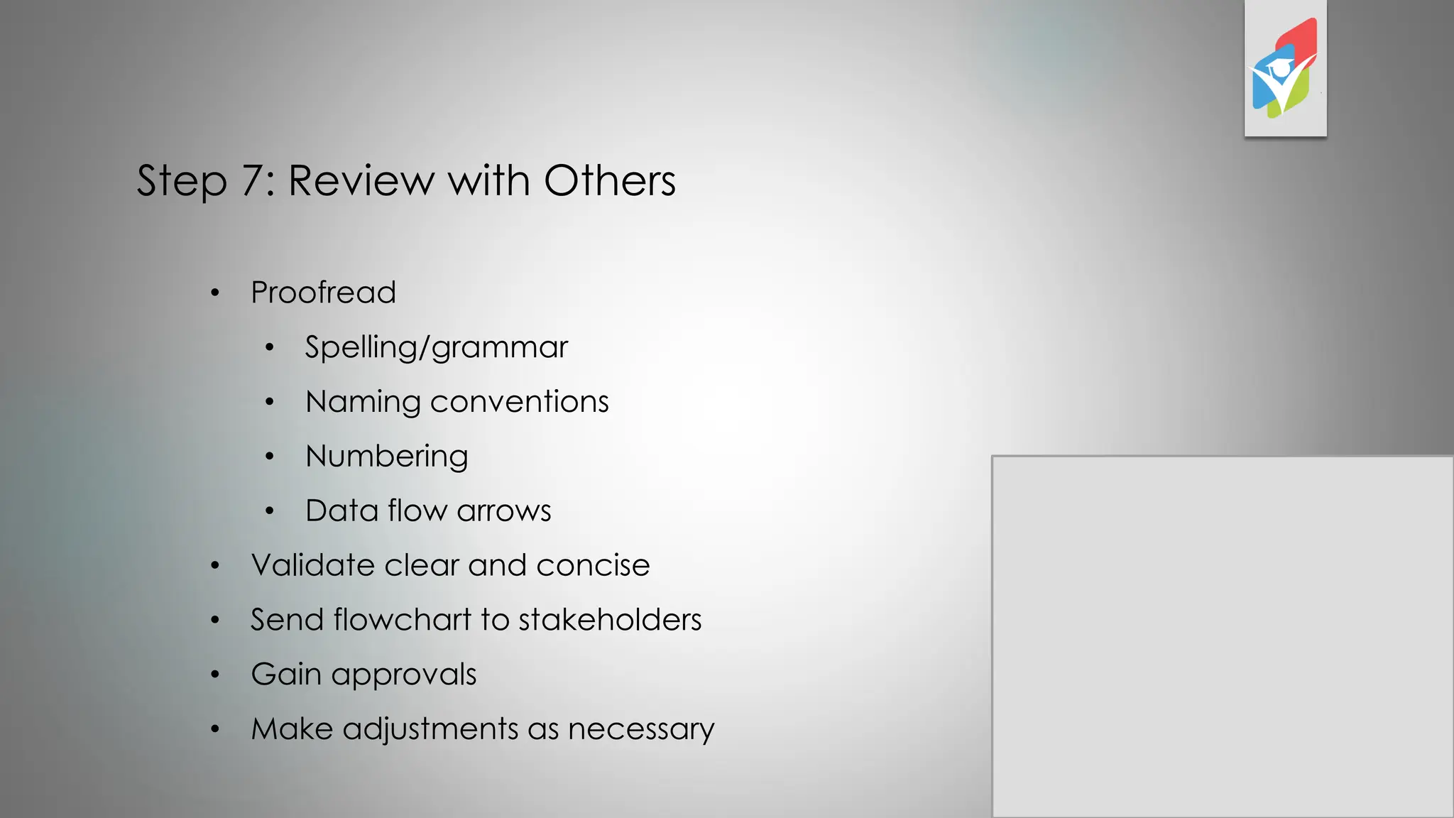 Seven steps flowchart process flow chart | PDF