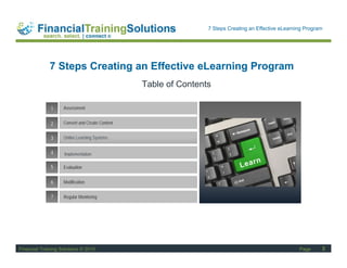 7 Steps To Creating An Effective E Learning Program | PDF