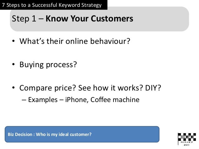 7 steps to successful keyword strategy