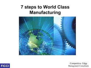 7 steps to World Class
            Manufacturing




                                 Competitive Edge
FICCI                        Management Consultants
 