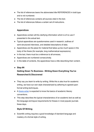 Step-by-Step Guide to Write a Thesis Dissertation by United Innovator | PDF