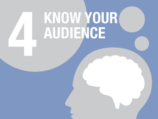 KNOW YOUR 
4AUDIENCE 
 