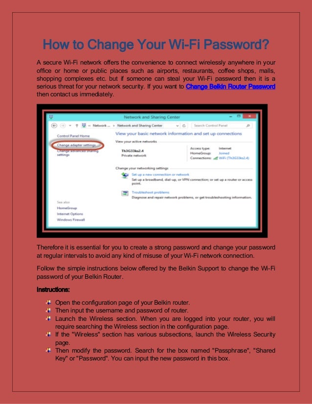 7 Step To Change Your Wi Fi Password 7 Step To Change Your Wi Fi Password