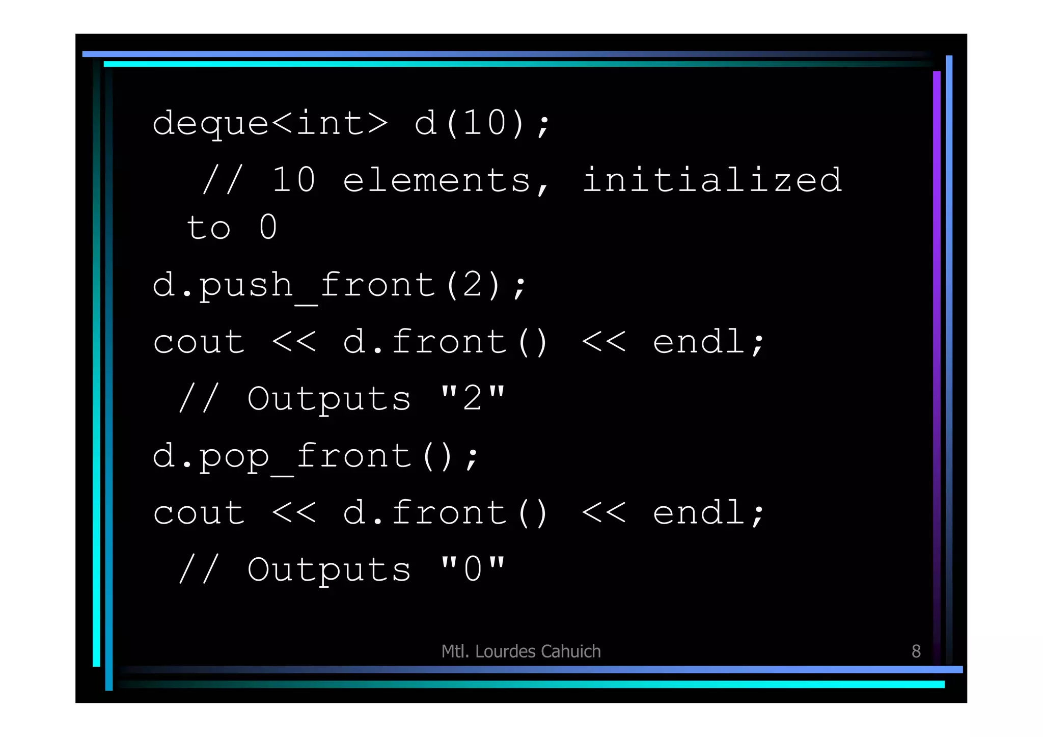7 Stl Y Los Contenedores Basicos 3 Parte