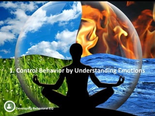 1. Control Behavior by Understanding Emotions
19
Developing Behavioral EQ
 