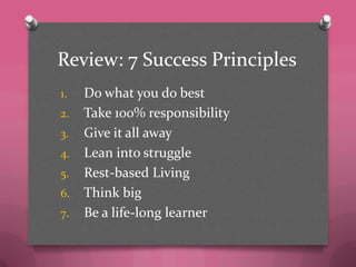 The Success Mindset: 6 Mental Shifts | PPTX