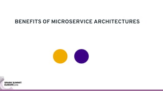 BENEFITS OF MICROSERVICE ARCHITECTURES
 