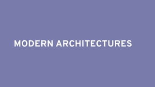 MODERN ARCHITECTURES
 