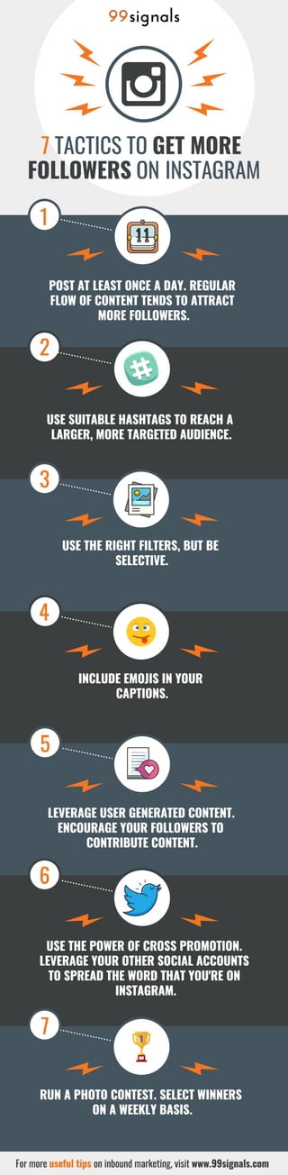 7 Tactics to Get More Followers on Instagram [Infographic]