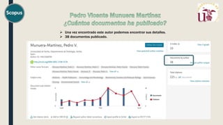 Una vez encontrado este autor podemos encontrar sus detalles.
 38 documentos publicado.
 