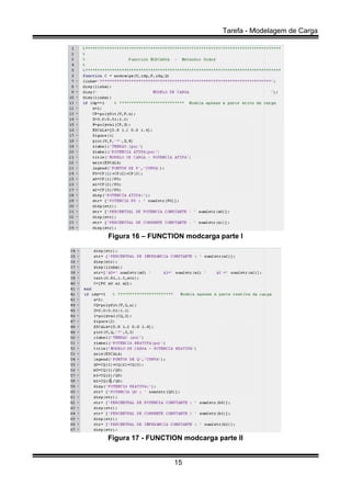 Figura
Figura
a 16 – FUN
a 17 - FUN
15
NCTION m
NCTION m
modcarga
odcarga p
Tarefa - M
parte I
parte II
Modelagemm de Cargaa
 