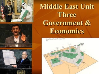 Middle East Unit Three Government & Economics 