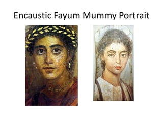 Encaustic Fayum Mummy Portrait
 