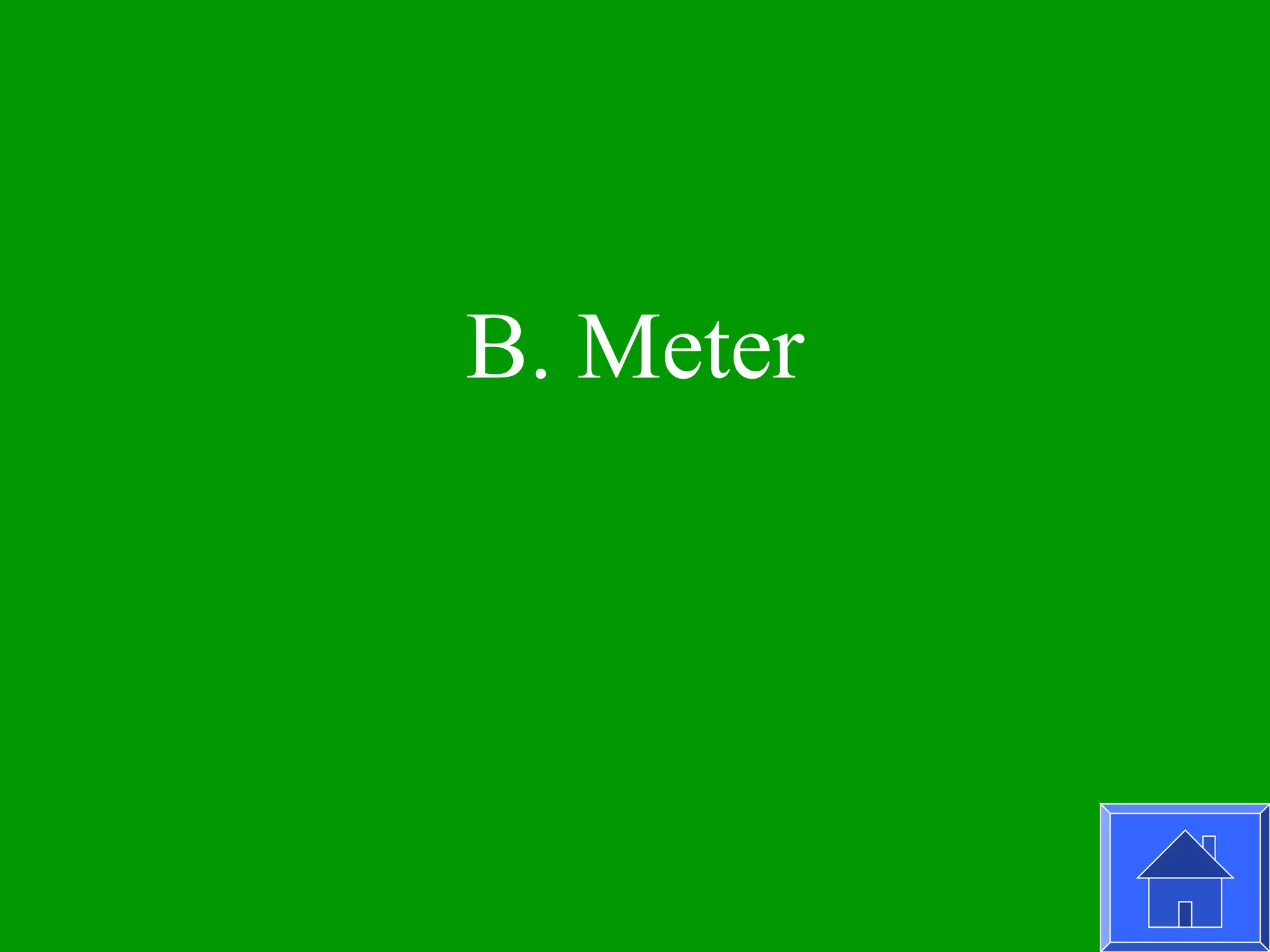 B. Meter
 