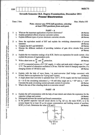 7th Semester EC VTU 2010 scheme question papers for CBCS