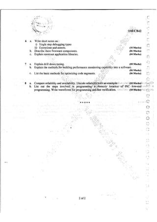 7th Semester EC VTU 2010 scheme question papers for CBCS
