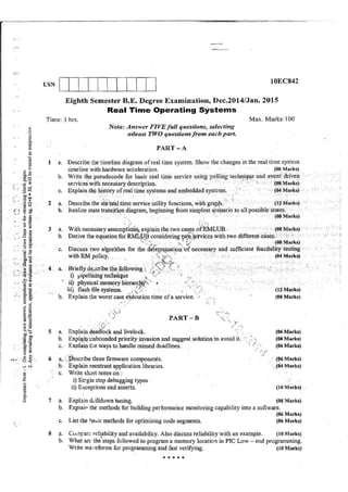 7th Semester EC VTU 2010 scheme question papers for CBCS