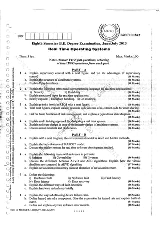 7th Semester EC VTU 2010 scheme question papers for CBCS