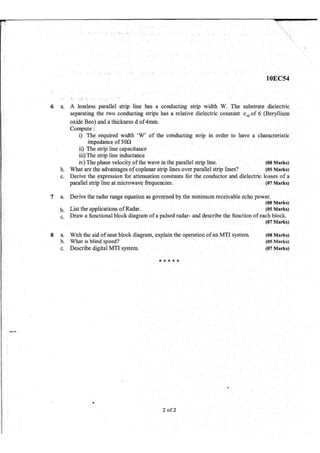 7th Semester EC VTU 2010 scheme question papers for CBCS