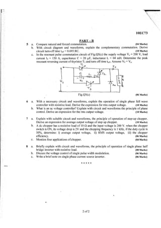 7th Semester EC VTU 2010 scheme question papers for CBCS