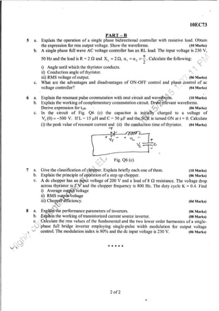 7th Semester EC VTU 2010 scheme question papers for CBCS