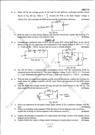 7th Semester EC VTU 2010 scheme question papers for CBCS